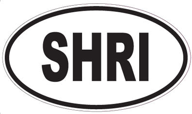 SHRI - Oval Sticker