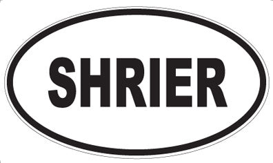 SHRIER - Oval Sticker