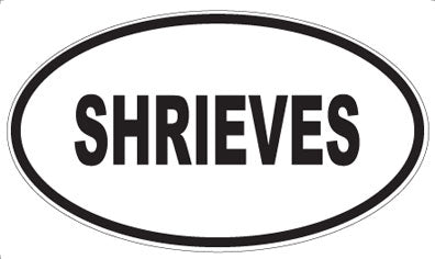 SHRIEVES - Oval Sticker