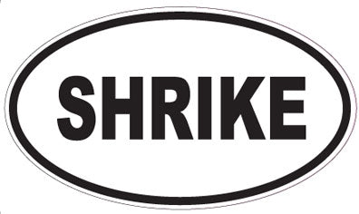 SHRIKE - Oval Sticker