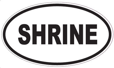 SHRINE - Oval Sticker