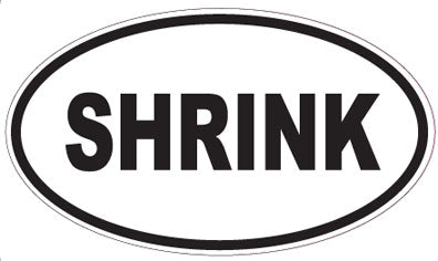 SHRINK - Oval Sticker