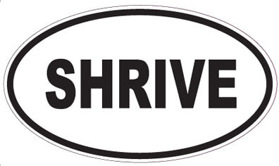 SHRIVE - Oval Sticker