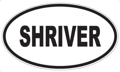 SHRIVER - Oval Sticker