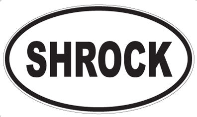 SHROCK - Oval Sticker