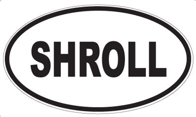 SHROLL - Oval Sticker