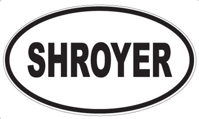 SHROYER - Oval Sticker