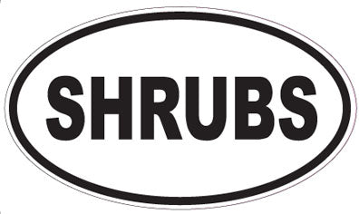 SHRUBS - Oval Sticker