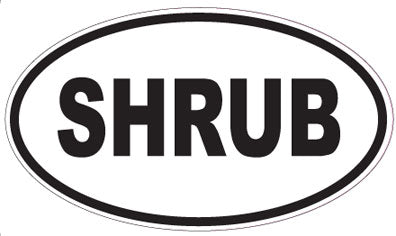 SHRUB - Oval Magnet