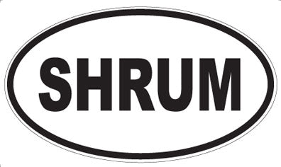 SHRUM - Oval Sticker