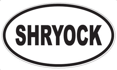 SHRYOCK - Oval Sticker