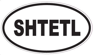 SHTETL - Oval Sticker