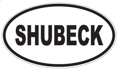 SHUBECK - Oval Magnet