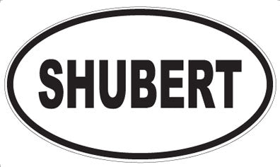 SHUBERT - Oval Magnet