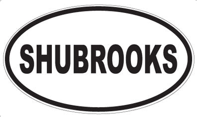 SHUBROOKS - Oval Magnet