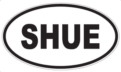 SHUE - Oval Sticker