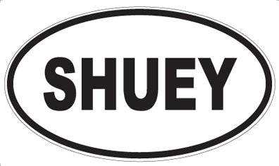 SHUEY - Oval Sticker