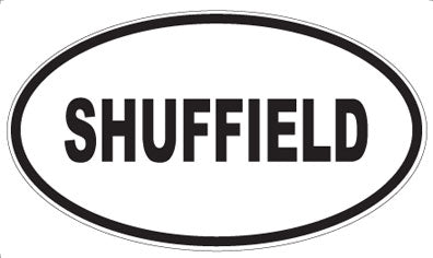 SHUFFIELD - Oval Sticker