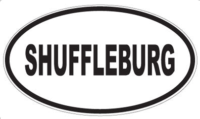 SHUFFLEBURG - Oval Magnet