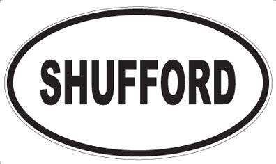 SHUFFORD - Oval Sticker