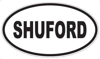 SHUFORD - Oval Sticker