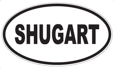 SHUGART - Oval Sticker