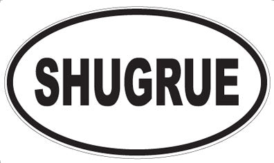 SHUGRUE - Oval Magnet