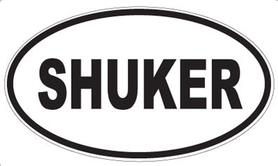 SHUKER - Oval Sticker