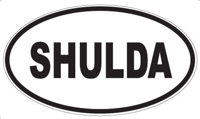 SHULDA - Oval Sticker