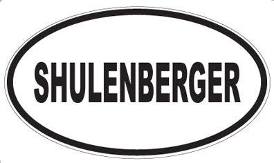 SHULENBERGER - Oval Sticker