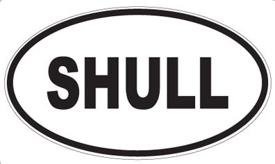 SHULL - Oval Sticker