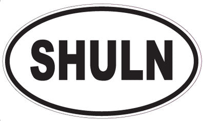 SHULN - Oval Sticker