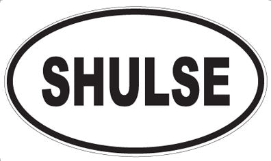 SHULSE - Oval Sticker