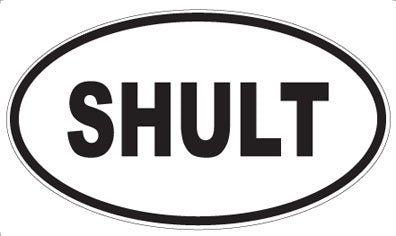SHULT - Oval Sticker