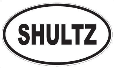 SHULTZ - Oval Magnet