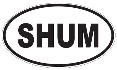 SHUM - Oval Sticker