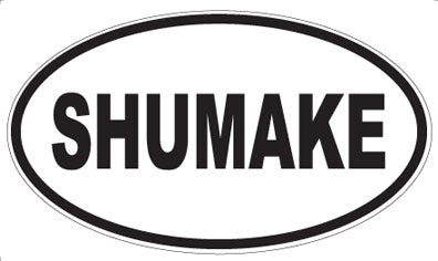SHUMAKE - Oval Sticker