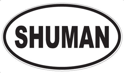 SHUMAN - Oval Sticker
