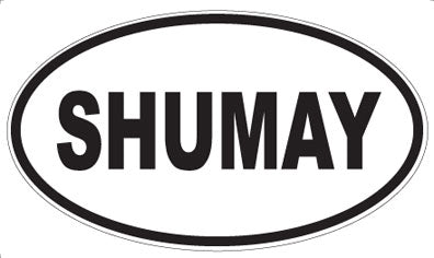 SHUMAY - Oval Sticker