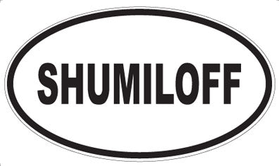 SHUMILOFF - Oval Sticker