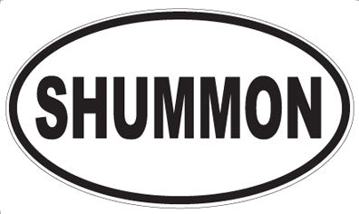 SHUMMON - Oval Sticker