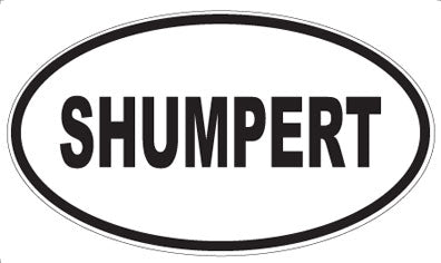 SHUMPERT - Oval Sticker