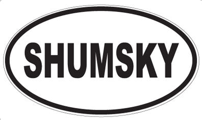 SHUMSKY - Oval Magnet