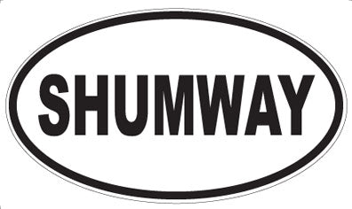 SHUMWAY - Oval Sticker