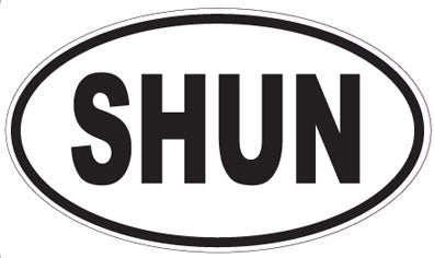 SHUN - Oval Sticker