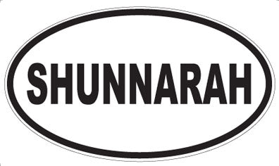 SHUNNARAH - Oval Sticker