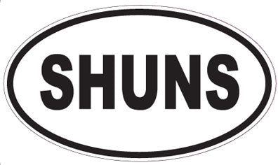 SHUNS - Oval Sticker