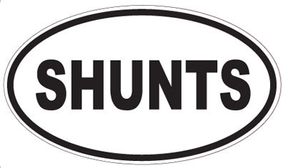 SHUNTS - Oval Sticker