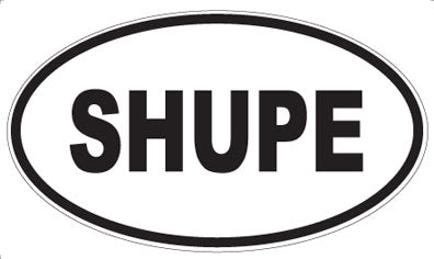 SHUPE - Oval Sticker