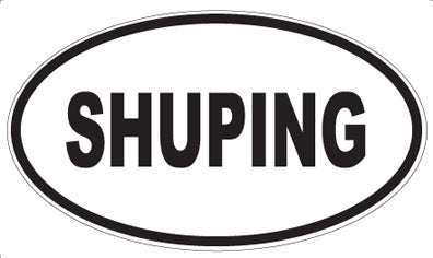 SHUPING - Oval Sticker